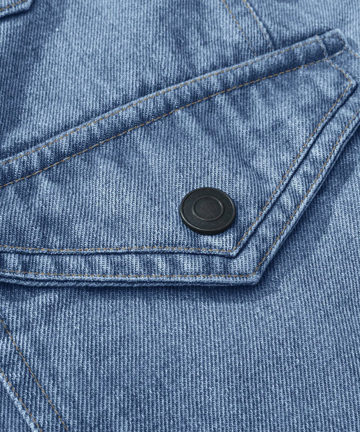 Noah | Men's Flannel-Lined Denim Jacket Trucker Style Button Front