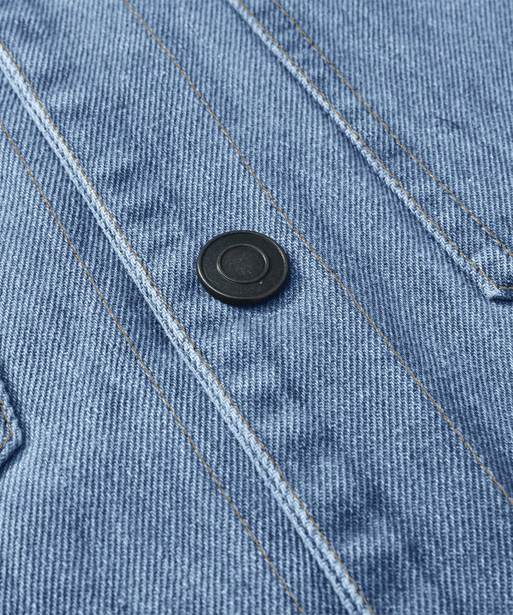 Noah | Men's Flannel-Lined Denim Jacket Trucker Style Button Front