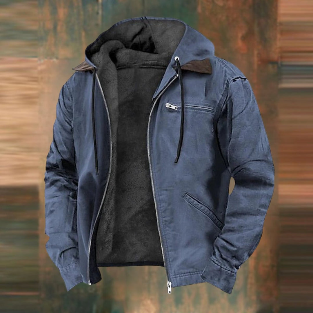 Arthur | Men's Fleece Hooded Bomber Jacket Waterproof Urban Coat