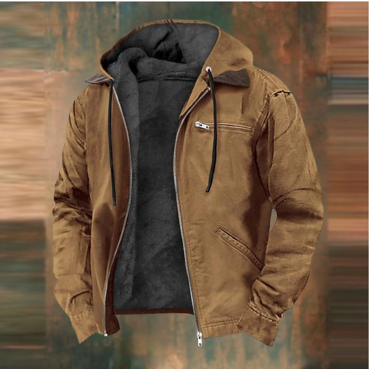 Arthur | Men's Fleece Hooded Bomber Jacket Waterproof Urban Coat