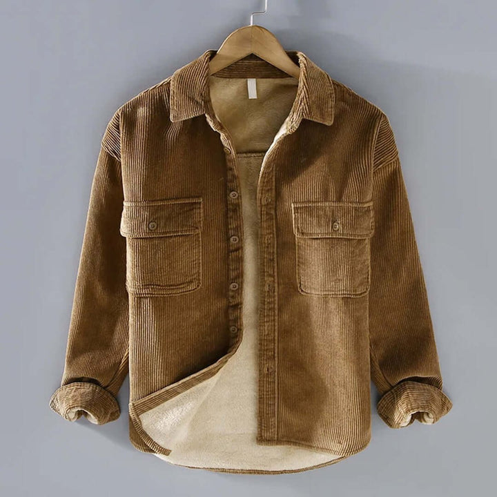 Alfie | Men's Fleece-Lined Corduroy Shacket Jacket Coat