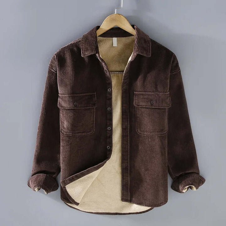 Alfie | Men's Fleece-Lined Corduroy Shacket Jacket Coat