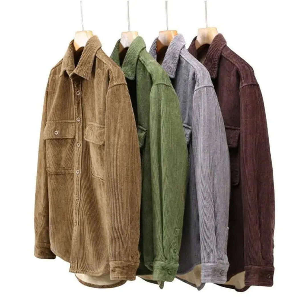 Alfie | Men's Fleece-Lined Corduroy Shacket Jacket Coat