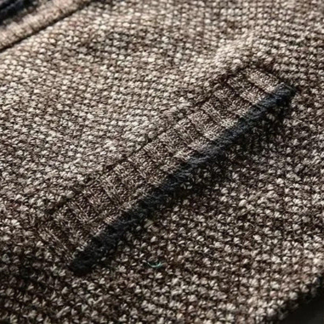 William | Men's Fleece-Lined Knit Zip-Up Bomber Jacket