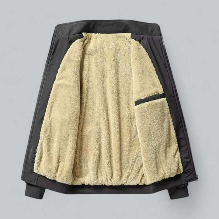 Theo | Men's Fleece-Lined Waterproof Bomber Jacket Sherpa Winter Coat