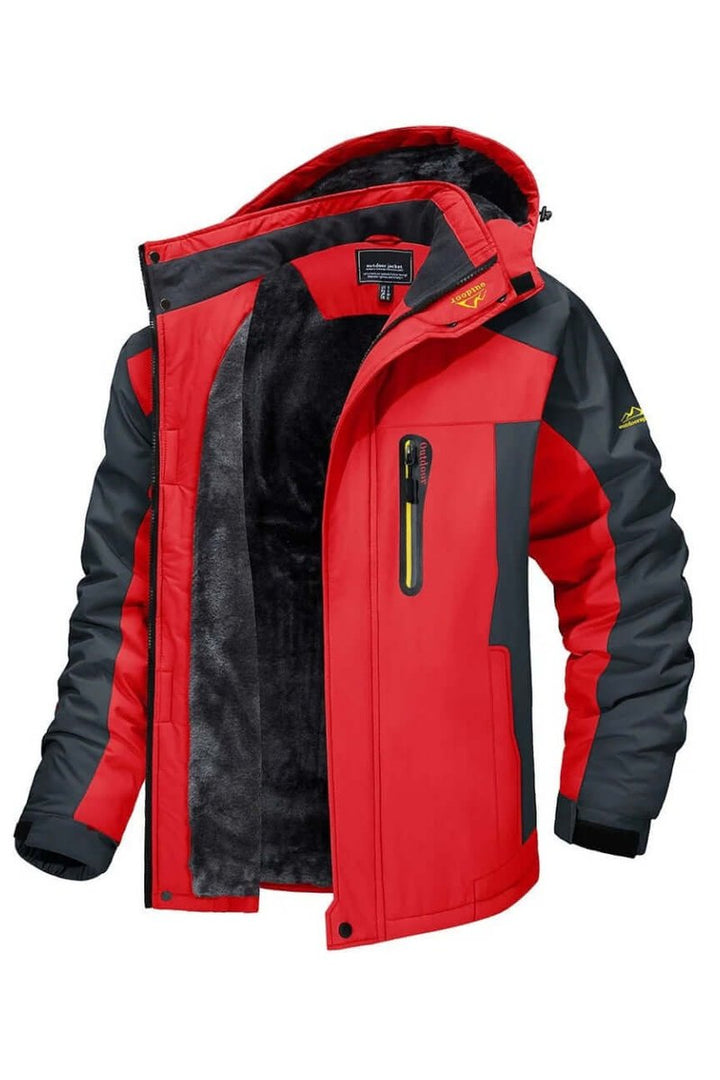 Freddie | Men's Fleece-Lined Waterproof Hooded Outdoor Winter Jacket
