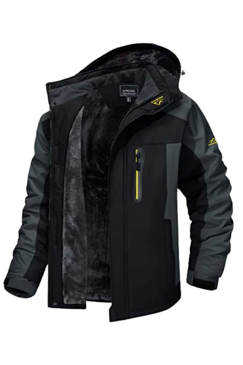 Freddie | Men's Fleece-Lined Waterproof Hooded Outdoor Winter Jacket