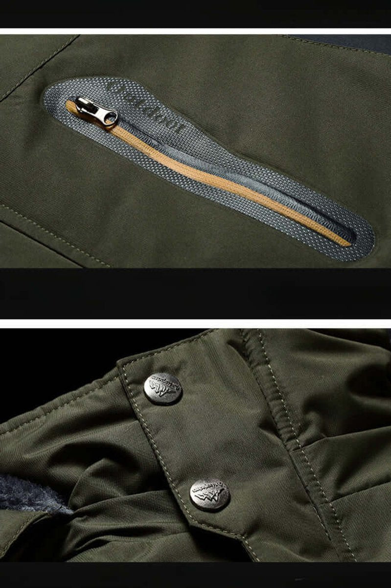 Freddie | Men's Fleece-Lined Waterproof Hooded Outdoor Winter Jacket
