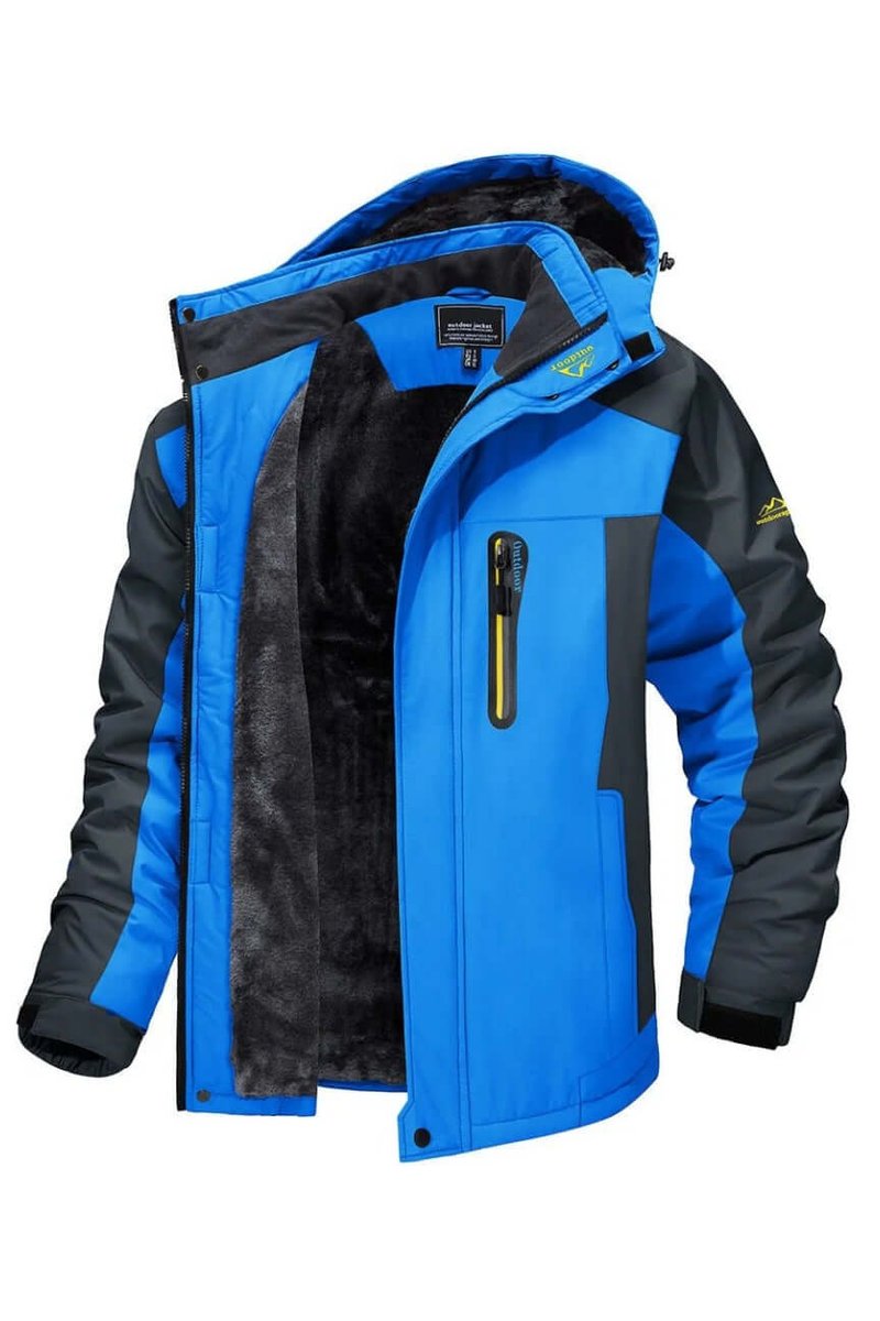 Freddie | Men's Fleece-Lined Waterproof Hooded Outdoor Winter Jacket