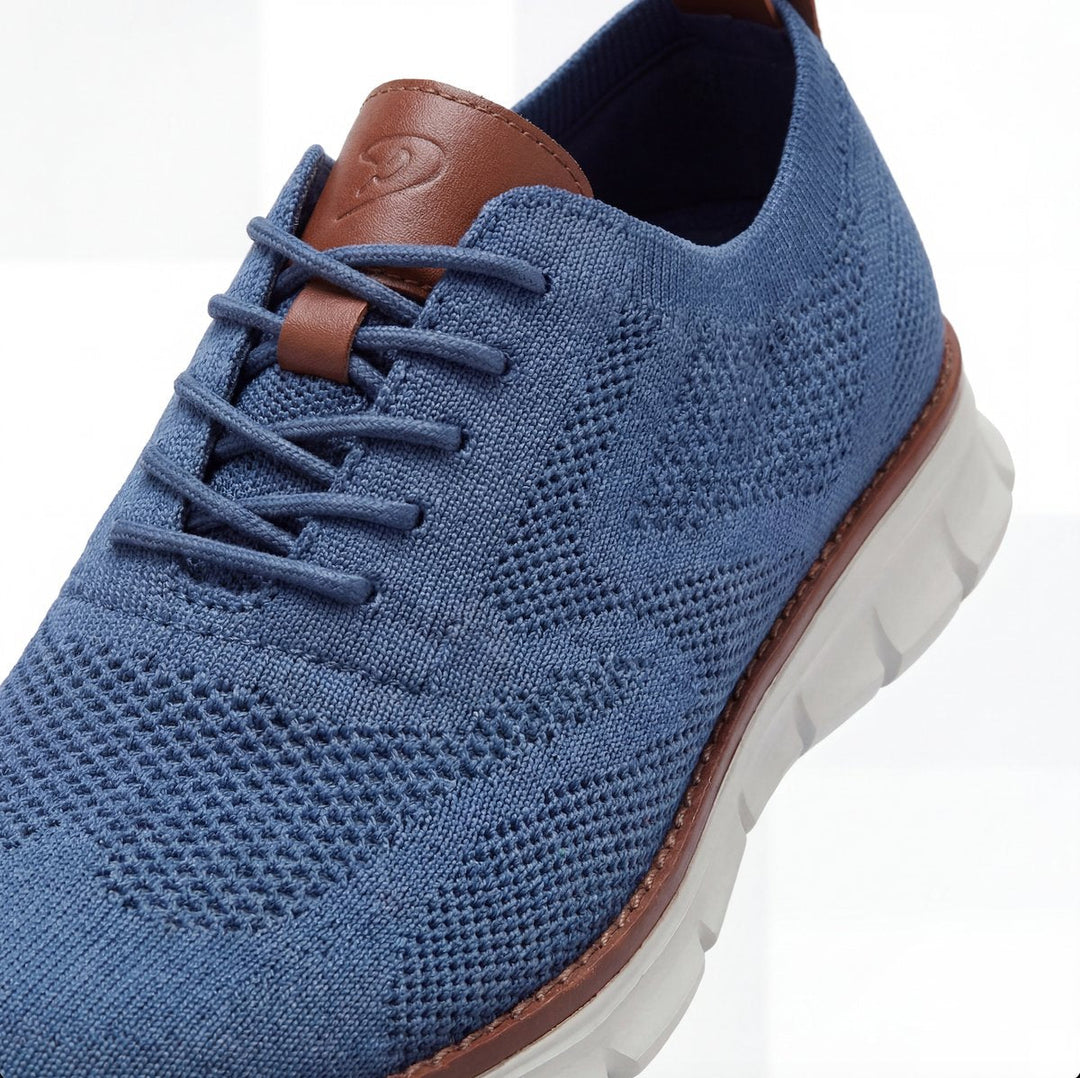 Henry | Men's Knit Lace-Up Casual Trainers Removable Foam Insole