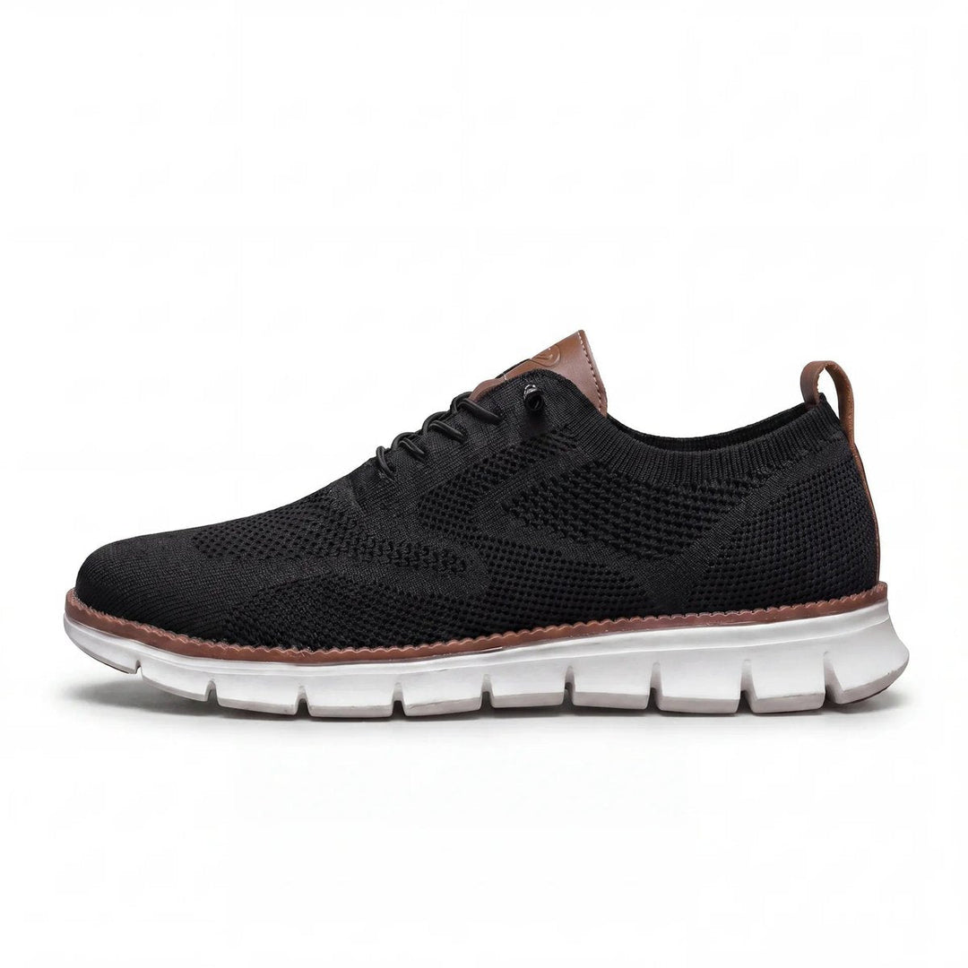 Henry | Men's Knit Lace-Up Casual Trainers Removable Foam Insole