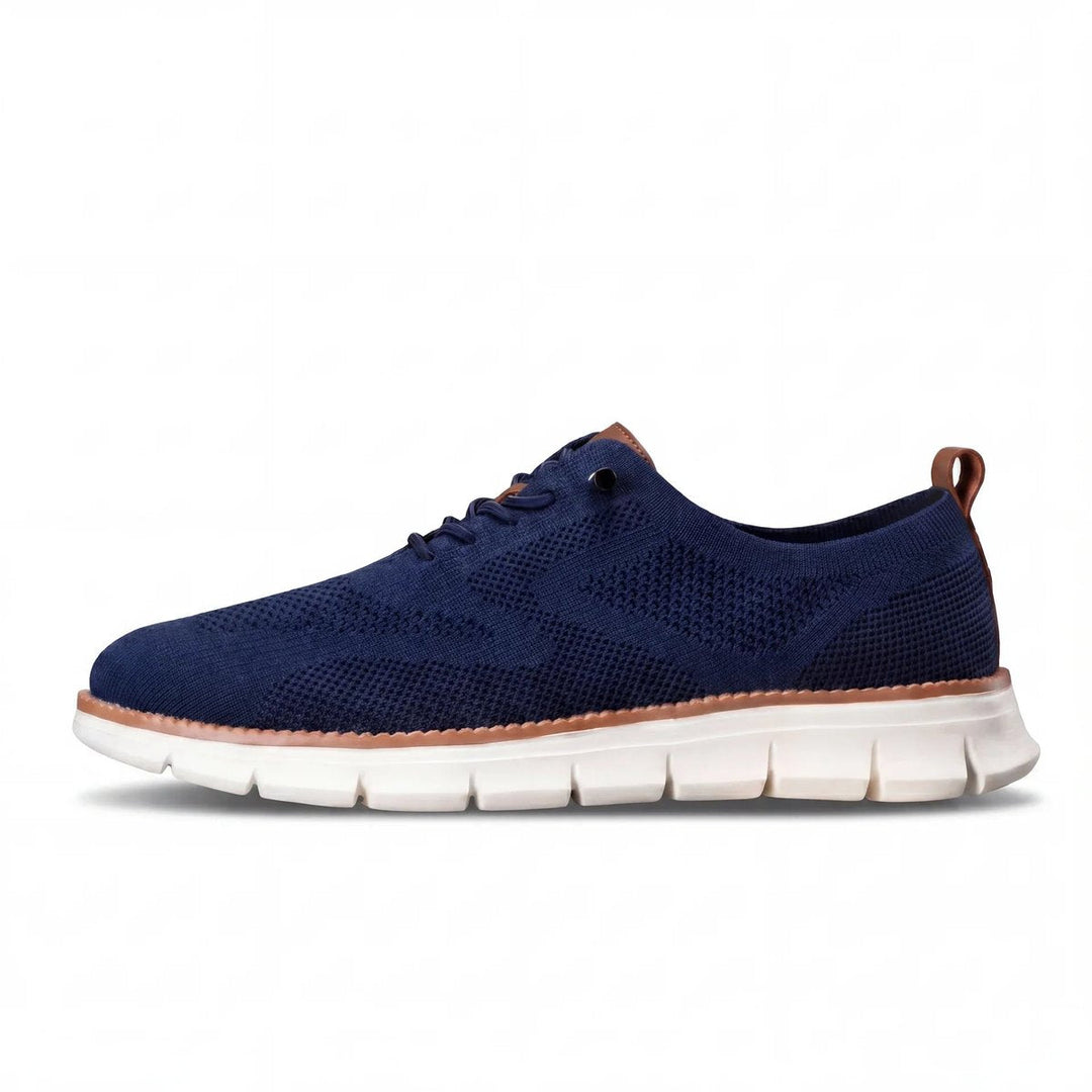 Henry | Men's Knit Lace-Up Casual Trainers Removable Foam Insole