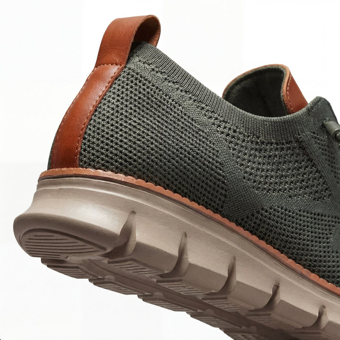 Henry | Men's Knit Lace-Up Casual Trainers Removable Foam Insole