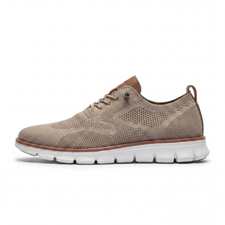 Henry | Men's Knit Lace-Up Casual Trainers Removable Foam Insole