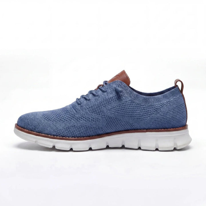 Henry | Men's Knit Lace-Up Casual Trainers Removable Foam Insole