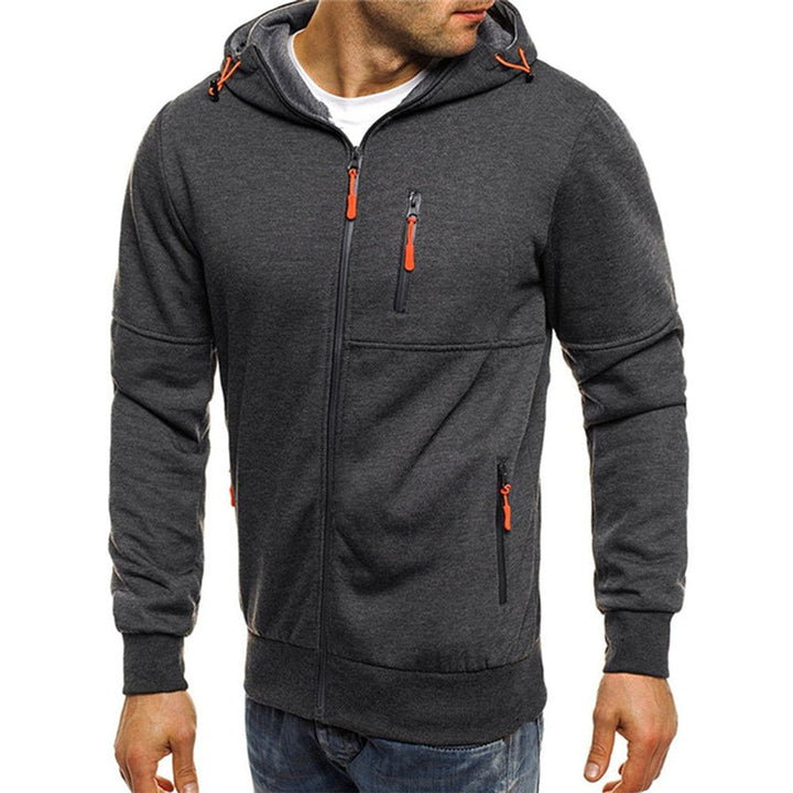 Freddie | Men's Full Zip Fleece Hoodie Zip Pockets Drawstring Hood