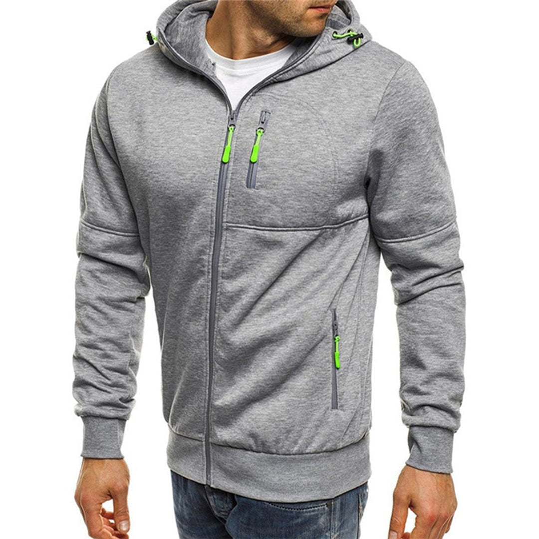 Freddie | Men's Full Zip Fleece Hoodie Zip Pockets Drawstring Hood