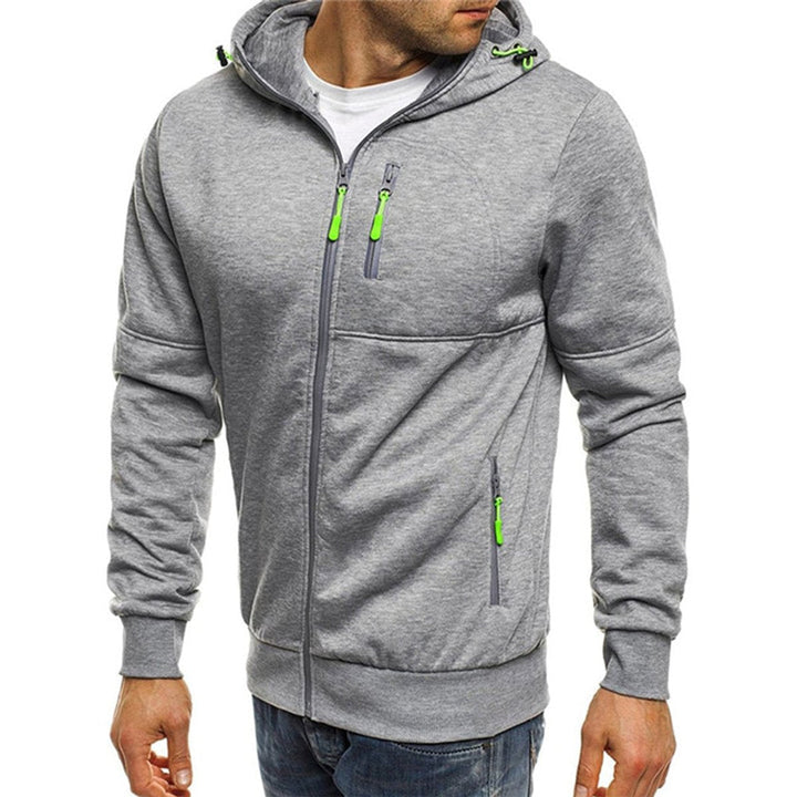 Freddie | Men's Full Zip Fleece Hoodie Zip Pockets Drawstring Hood