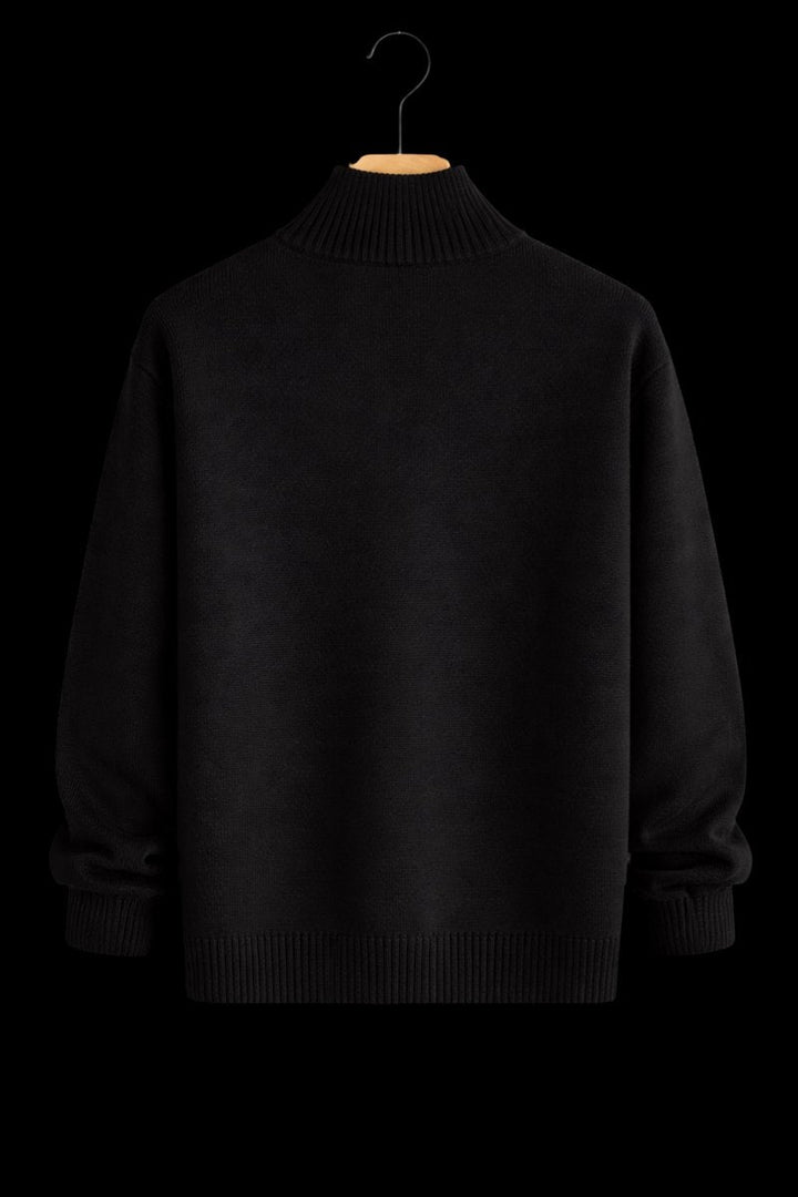 Jack | Men's Full-Zip Knit Bomber Jacket Structured Ribbed Cardigan