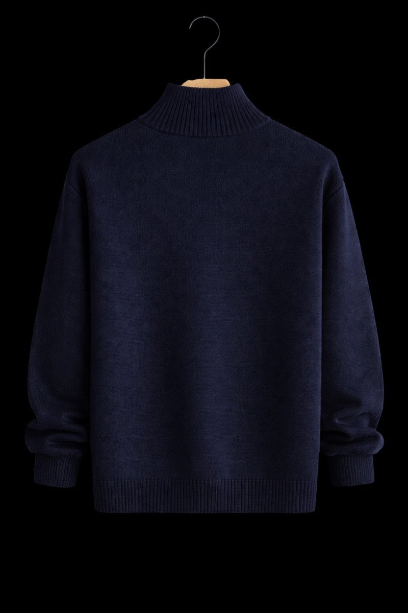 Jack | Men's Full-Zip Knit Bomber Jacket Structured Ribbed Cardigan