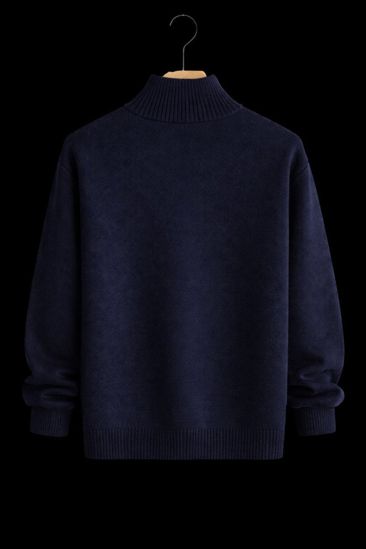 Jack | Men's Full-Zip Knit Bomber Jacket Structured Ribbed Cardigan