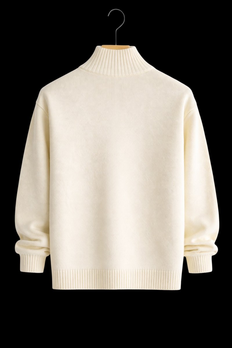 Jack | Men's Full-Zip Knit Bomber Jacket Structured Ribbed Cardigan