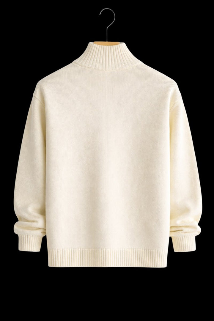 Jack | Men's Full-Zip Knit Bomber Jacket Structured Ribbed Cardigan
