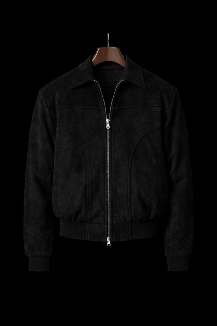 Freddie | Men's Heritage Suede Bomber Jacket Full-Zip Flight Coat