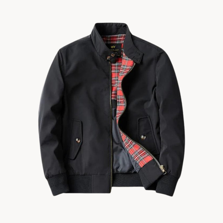 Harry | Men's Heritage Tartan-Lined Harrington Bomber Jacket