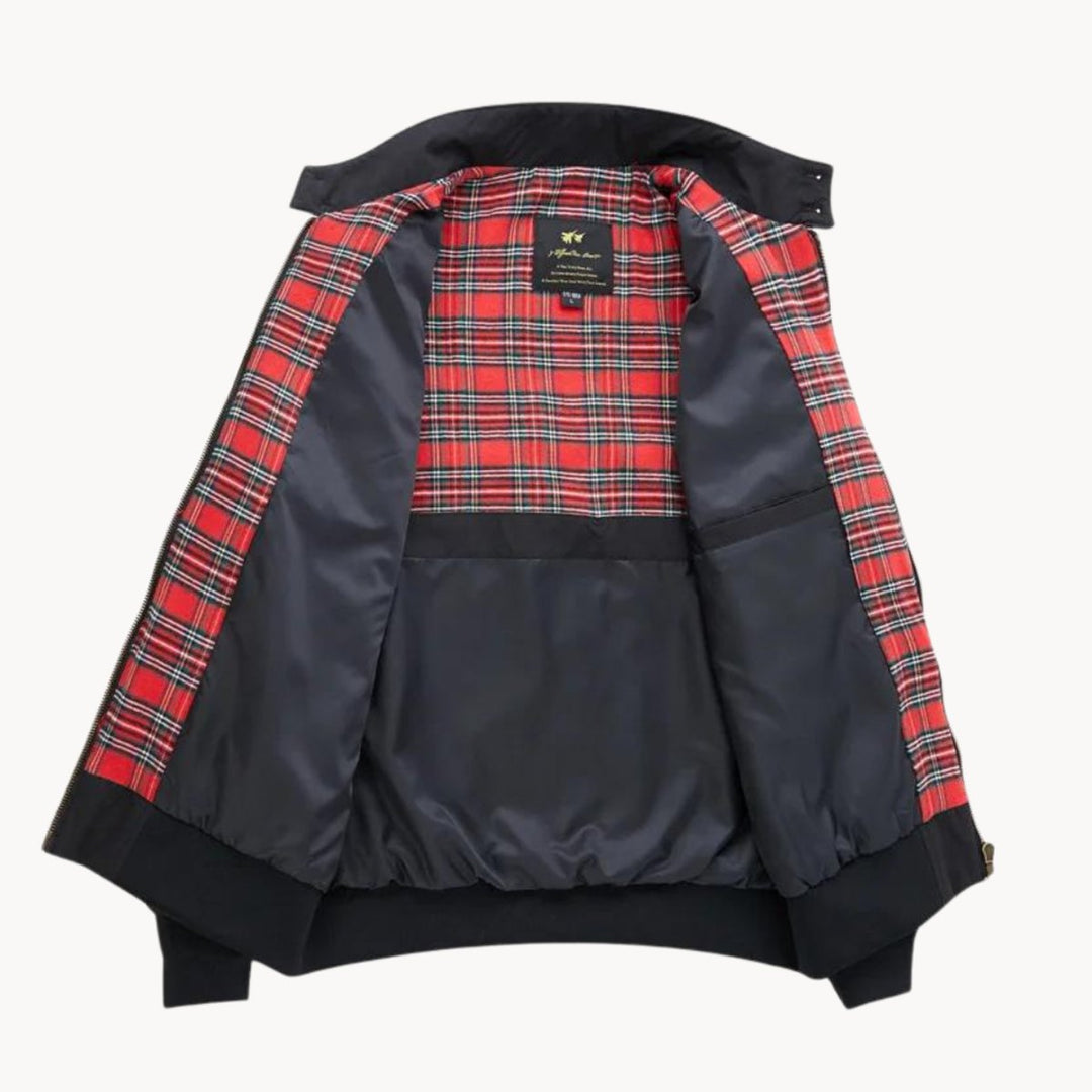 Harry | Men's Heritage Tartan-Lined Harrington Bomber Jacket