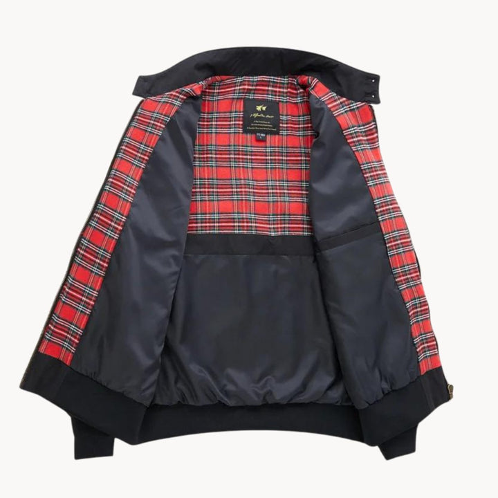 Harry | Men's Heritage Tartan-Lined Harrington Bomber Jacket