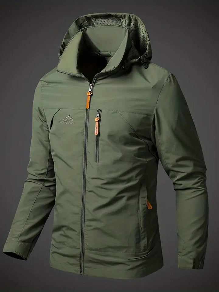 James | Men's Hooded Waterproof Jacket Lightweight Outdoor Rain Coat