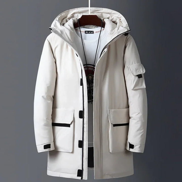 Oliver | Men's Insulated Hooded Waterproof Jacket Long Winter Parka Coat