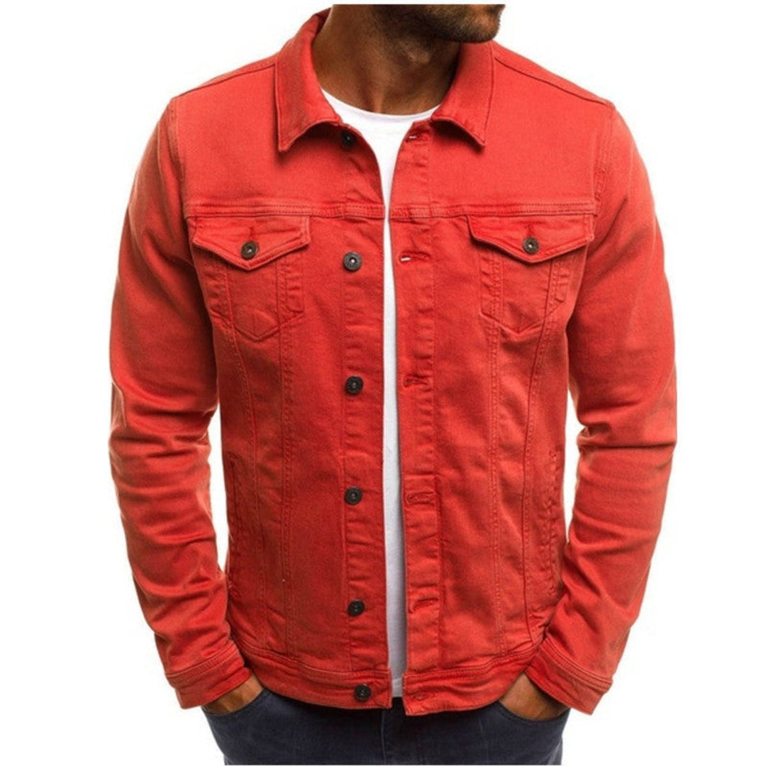 Alfie | Mens Jacket Casual Multi-Pocket Denim Button-Up