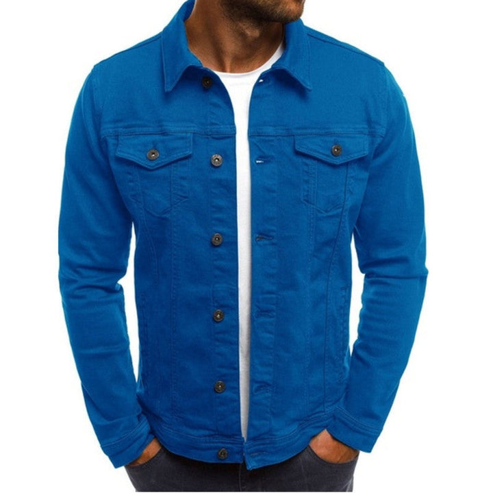 Alfie | Mens Jacket Casual Multi-Pocket Denim Button-Up