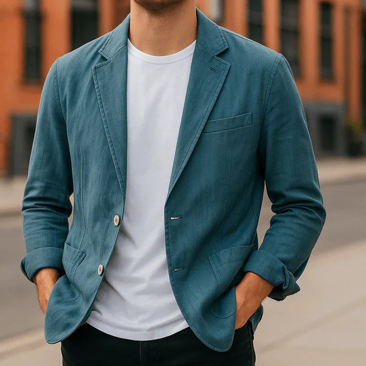 Archie | Mens Jacket Slim-Fit Lightweight Linen Blazer Coat