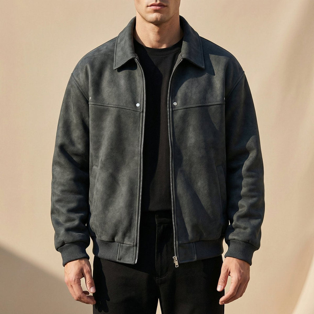 Harry | Mens Jacket Tailored Lambskin Leather Bomber Coat