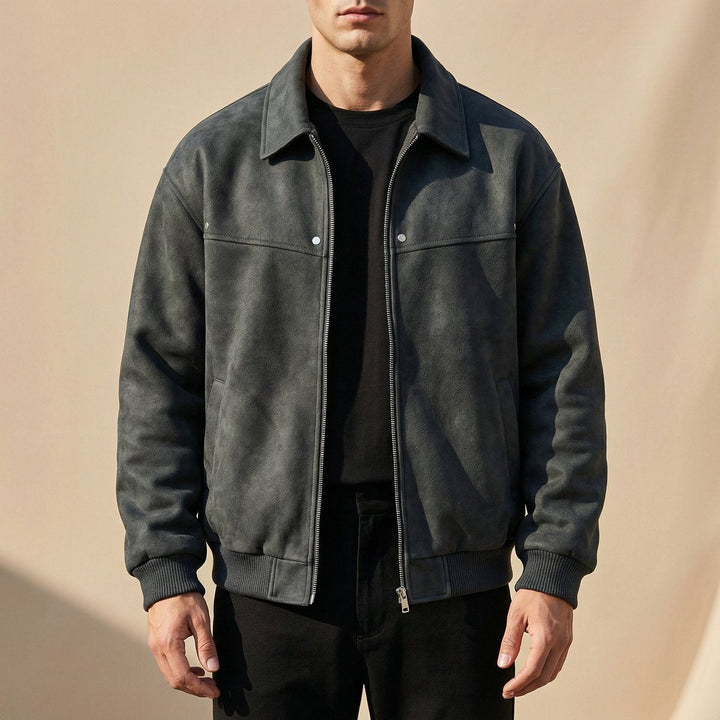 Harry | Mens Jacket Tailored Lambskin Leather Bomber Coat
