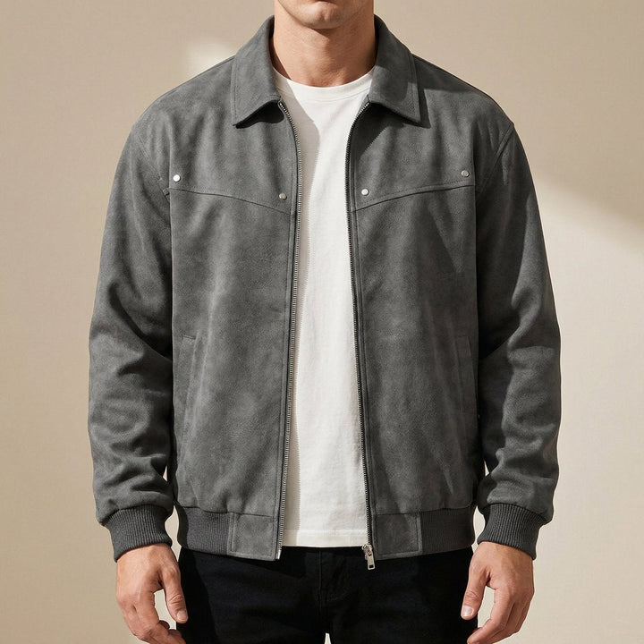 Harry | Mens Jacket Tailored Lambskin Leather Bomber Coat