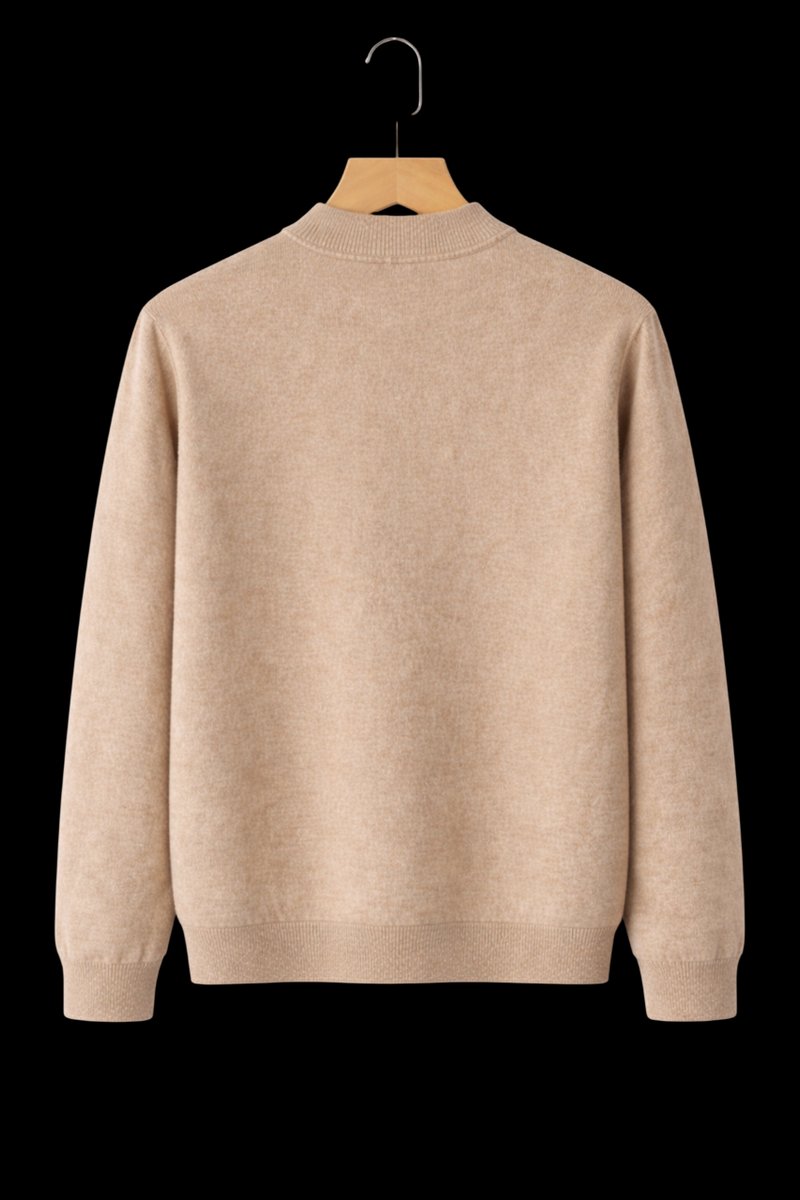 William | Men's Cashmere Crew Neck Mid-Weight Knitted Jumper