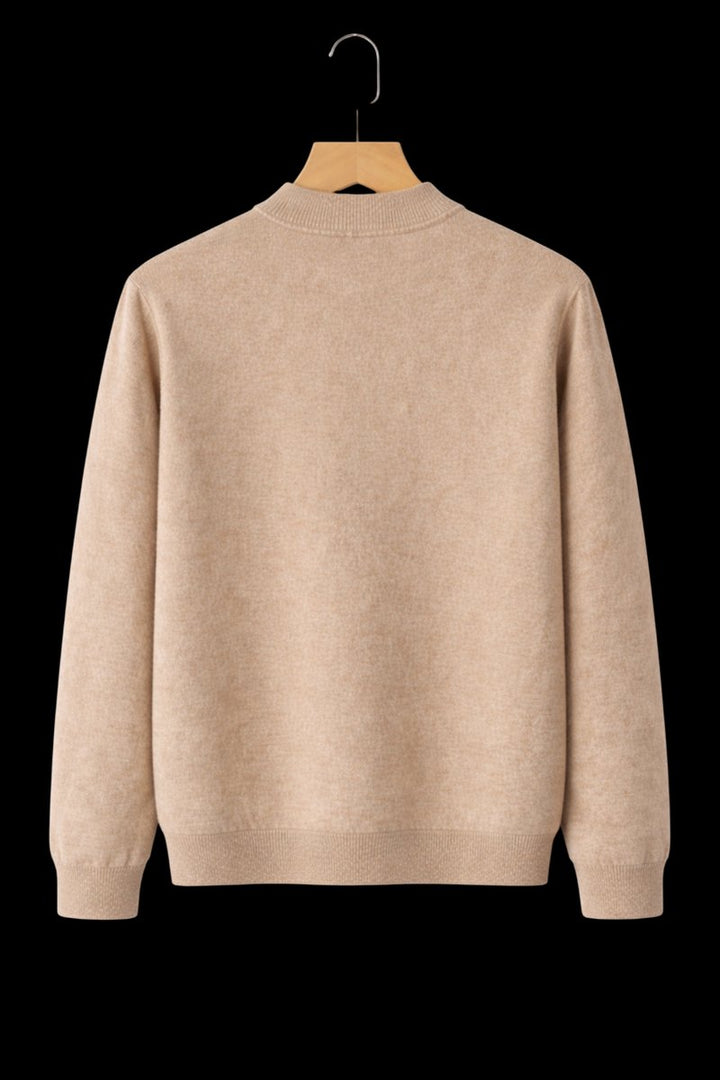 William | Men's Cashmere Crew Neck Mid-Weight Knitted Jumper