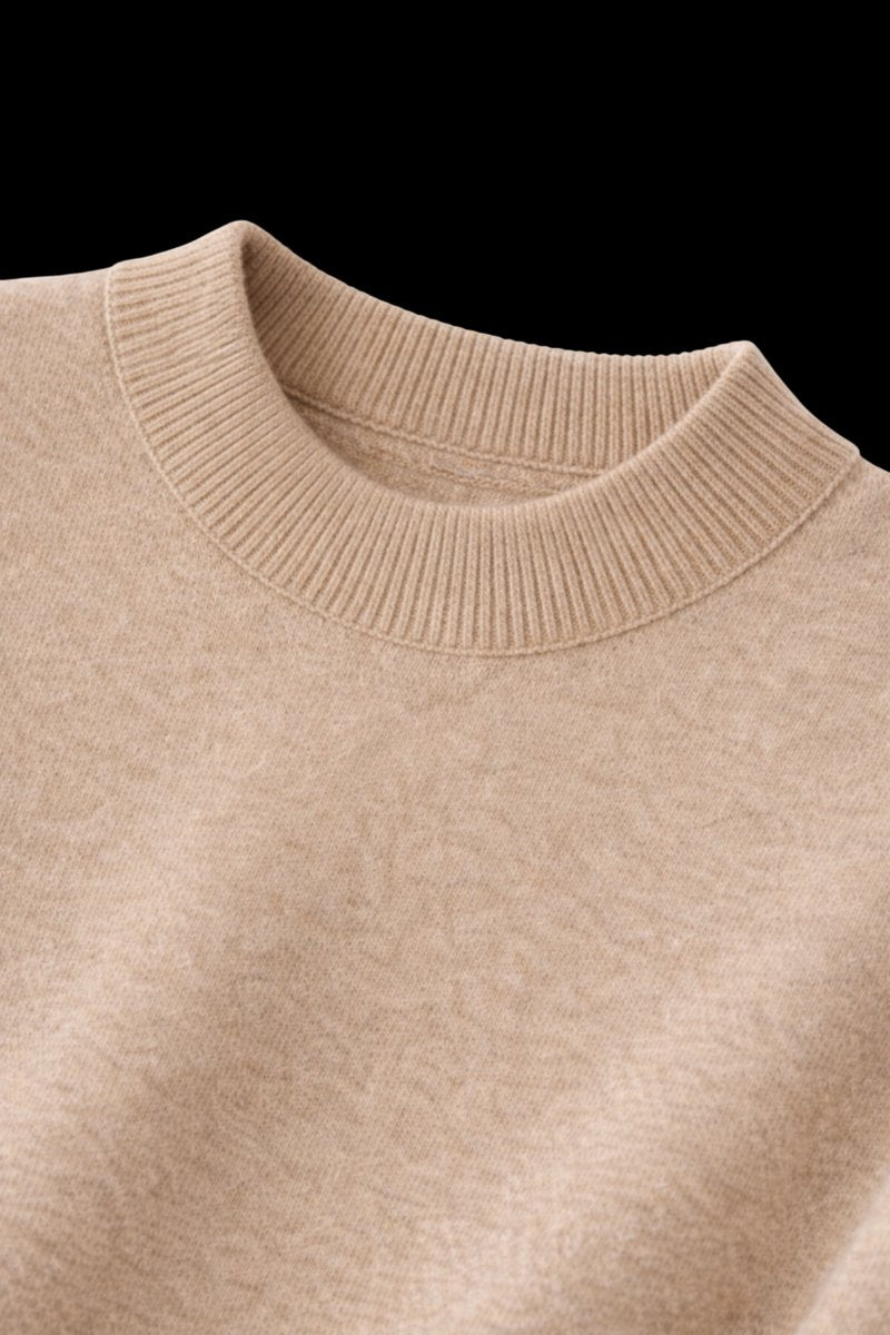 William | Men's Cashmere Crew Neck Mid-Weight Knitted Jumper