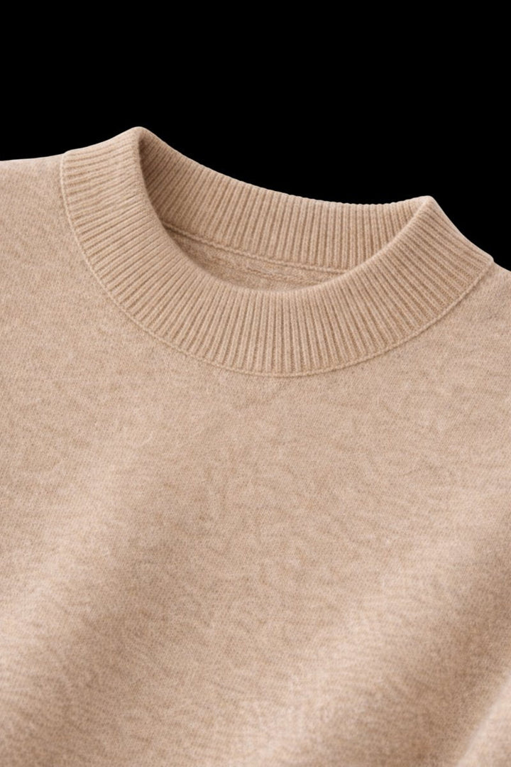 William | Men's Cashmere Crew Neck Mid-Weight Knitted Jumper