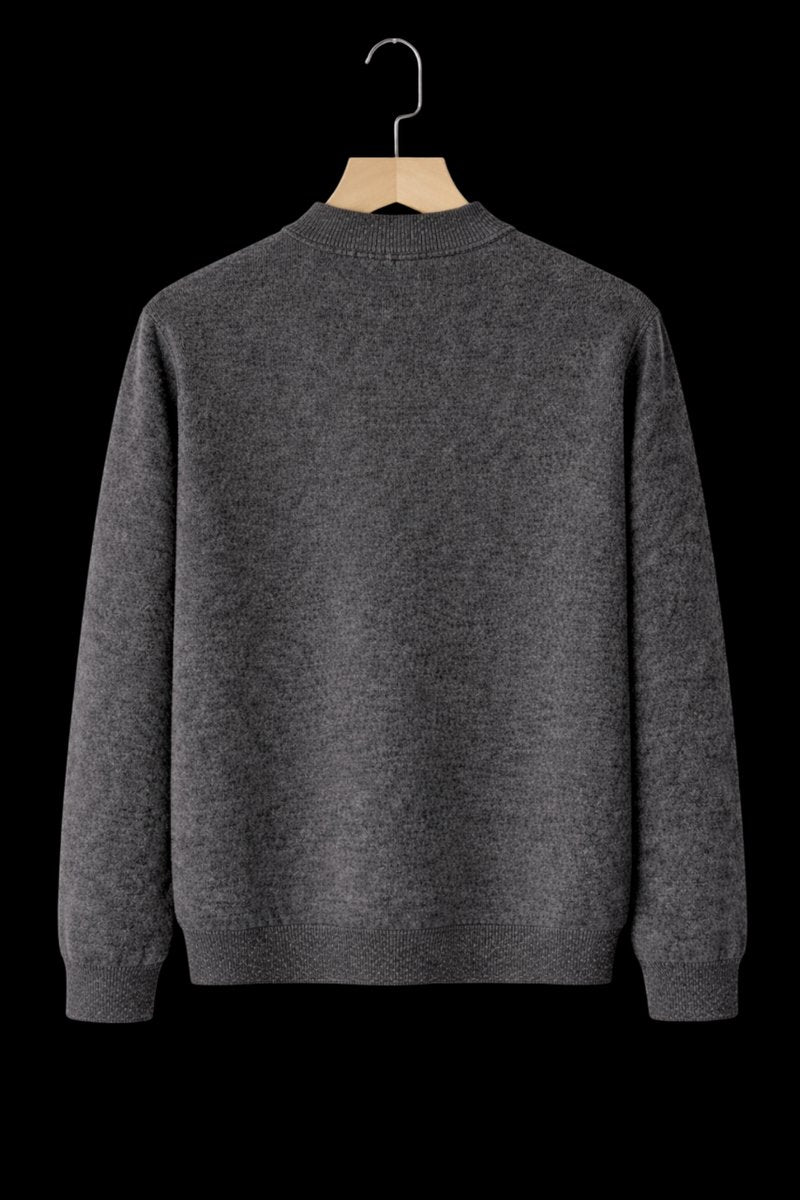 William | Men's Cashmere Crew Neck Mid-Weight Knitted Jumper