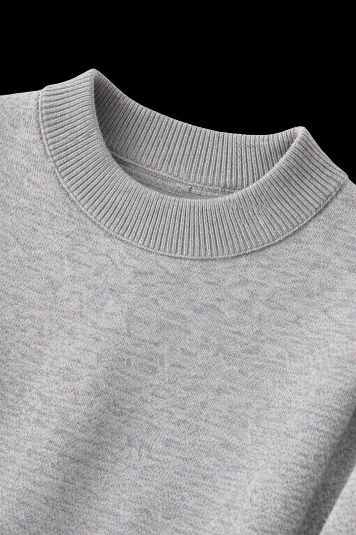 William | Men's Cashmere Crew Neck Mid-Weight Knitted Jumper