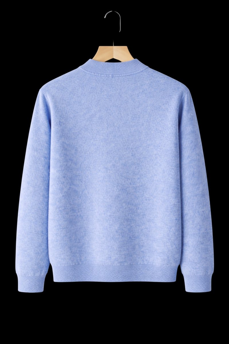 William | Men's Cashmere Crew Neck Mid-Weight Knitted Jumper