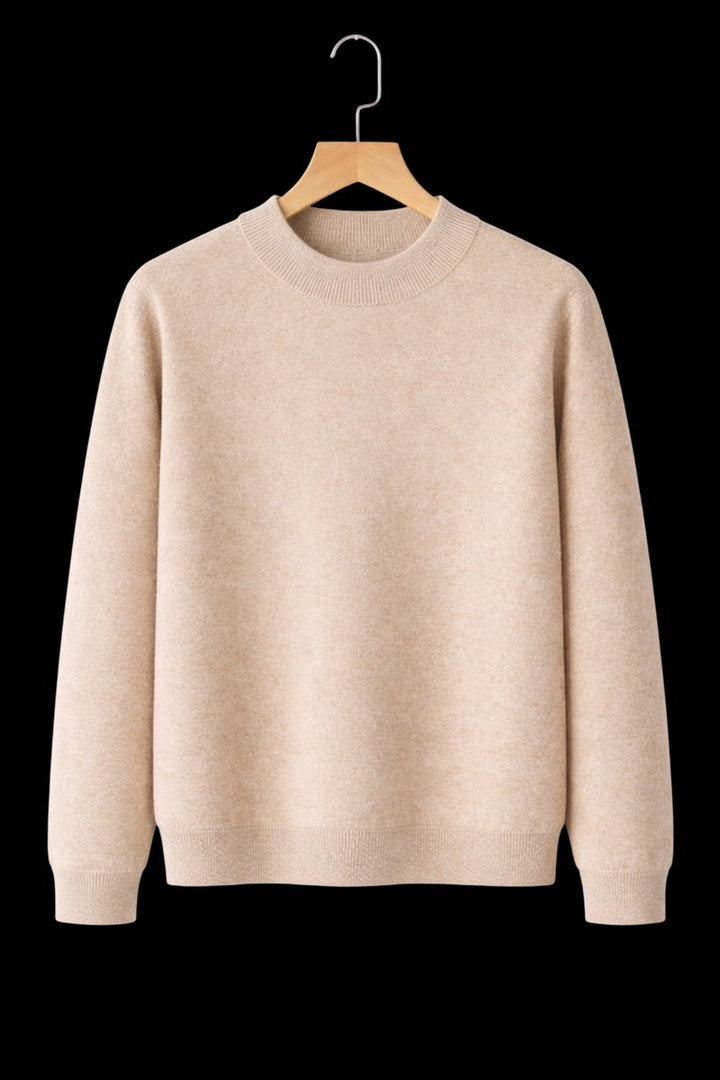 William | Men's Cashmere Crew Neck Mid-Weight Knitted Jumper