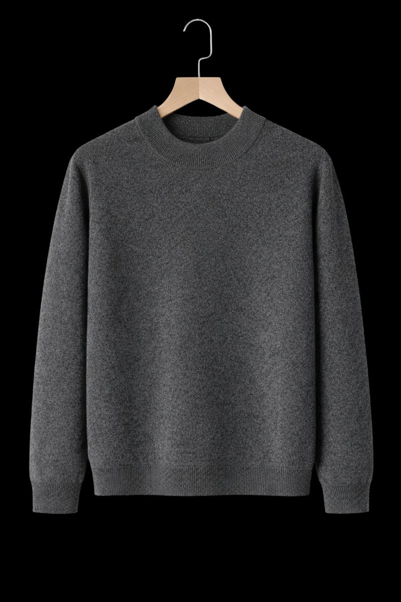 William | Men's Cashmere Crew Neck Mid-Weight Knitted Jumper