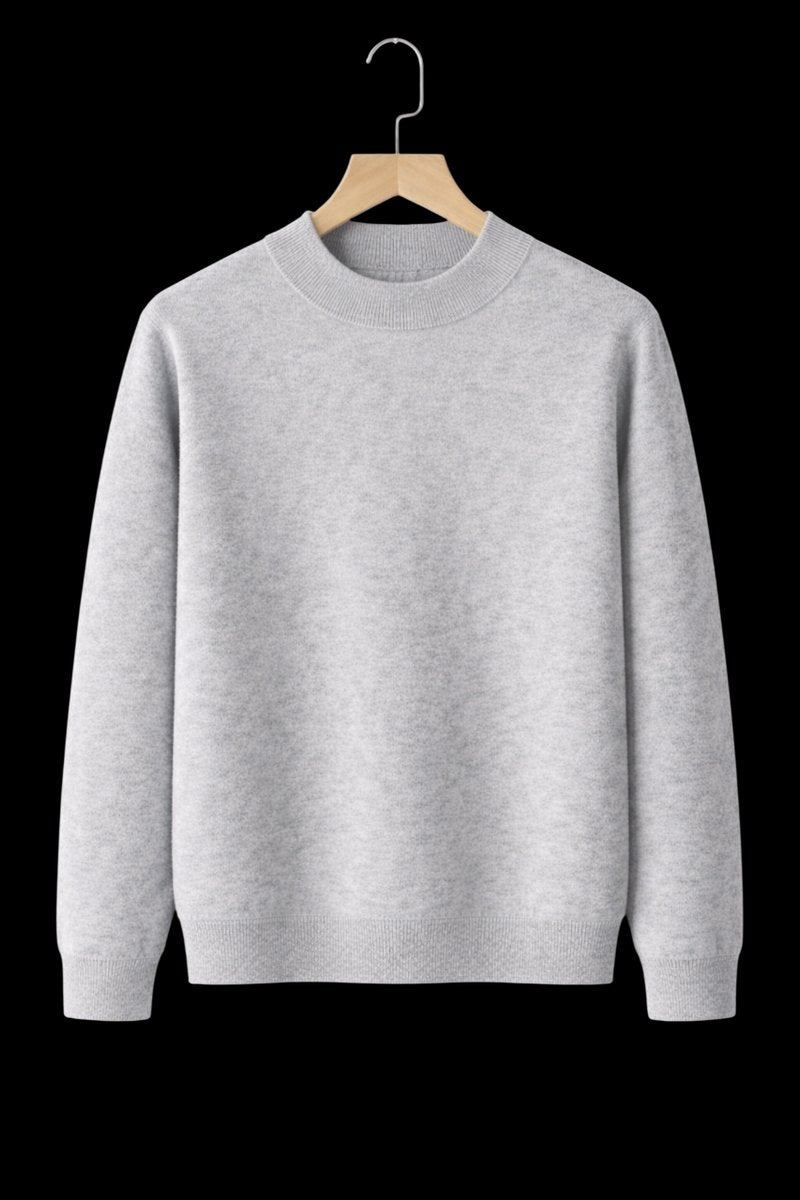 William | Men's Cashmere Crew Neck Mid-Weight Knitted Jumper