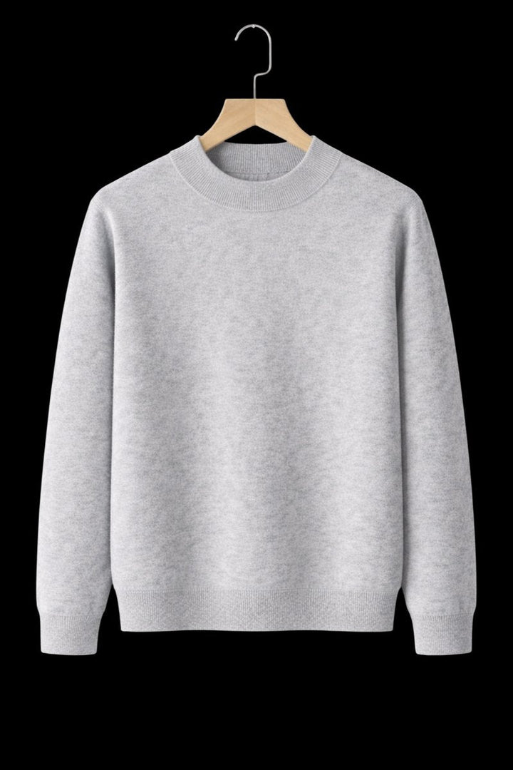 William | Men's Cashmere Crew Neck Mid-Weight Knitted Jumper